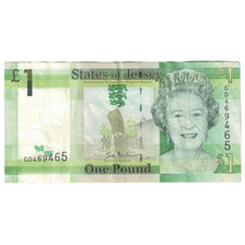 Billet, Jersey, 1 Pound, Undated (2010), KM:32a, TTB