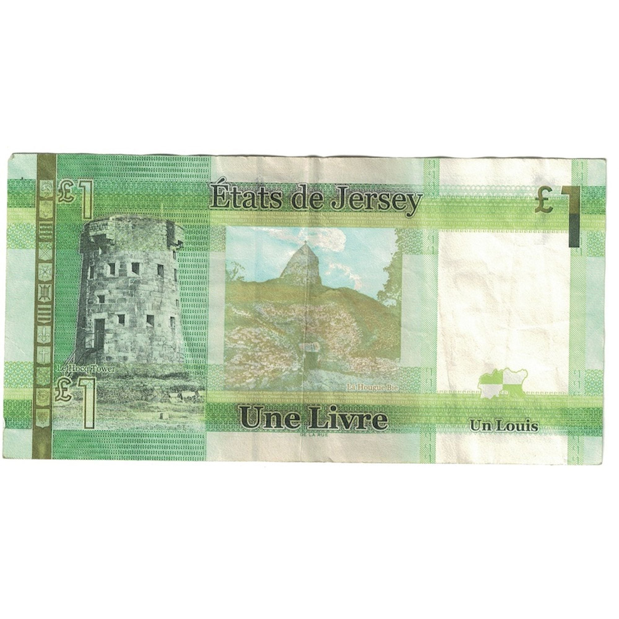 Billet, Jersey, 1 Pound, Undated (2010), KM:32a, TTB