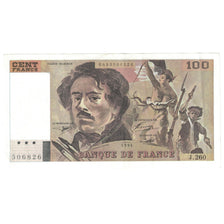 França, 100 Francs, Delacroix, 1994, J.260, AU(55-58), Fayette:69ter.1a