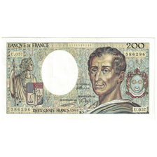 França, 200 Francs, Montesquieu, 1988, U.057, AU(50-53), Fayette:70.8, KM:155c