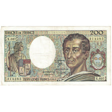 França, 200 Francs, Montesquieu, 1985, X.037, VF(30-35), Fayette:70.5, KM:155a