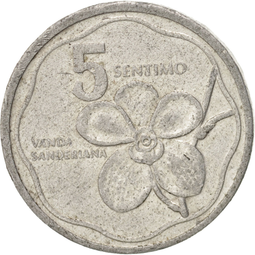 Coin, Philippines, 5 Sentimos, 1984, EF(40-45), Aluminum, KM:239