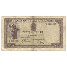 Nota, Roménia, 500 Lei, 1941, KM:51a, VF(20-25)