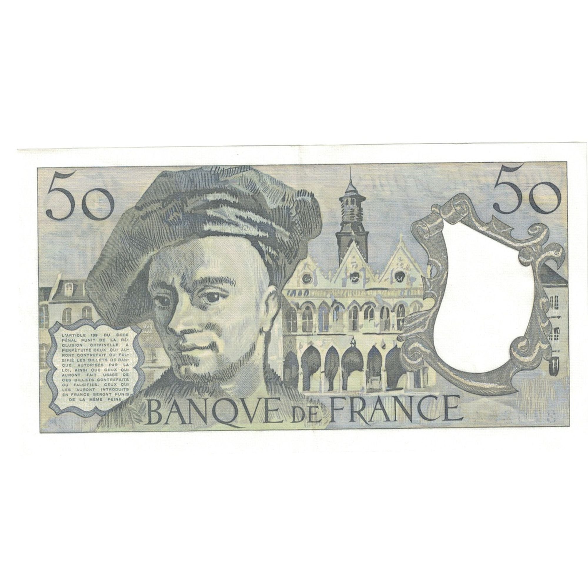 France, 50 Francs, Quentin de La Tour, 1982, U.28, SPL, Fayette:67.8, KM:152b