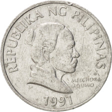 Philippines, 5 Sentimos, 1991, AU(50-53), Aluminum, KM:239