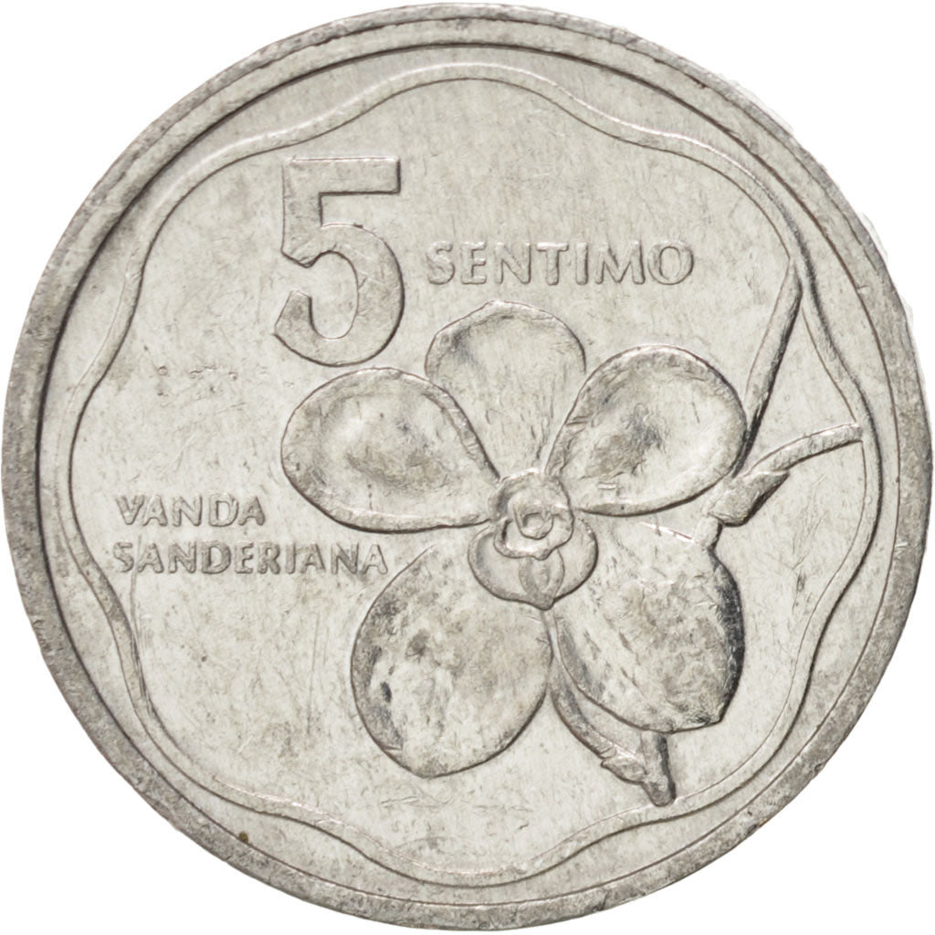Philippines, 5 Sentimos, 1991, AU(50-53), Aluminum, KM:239