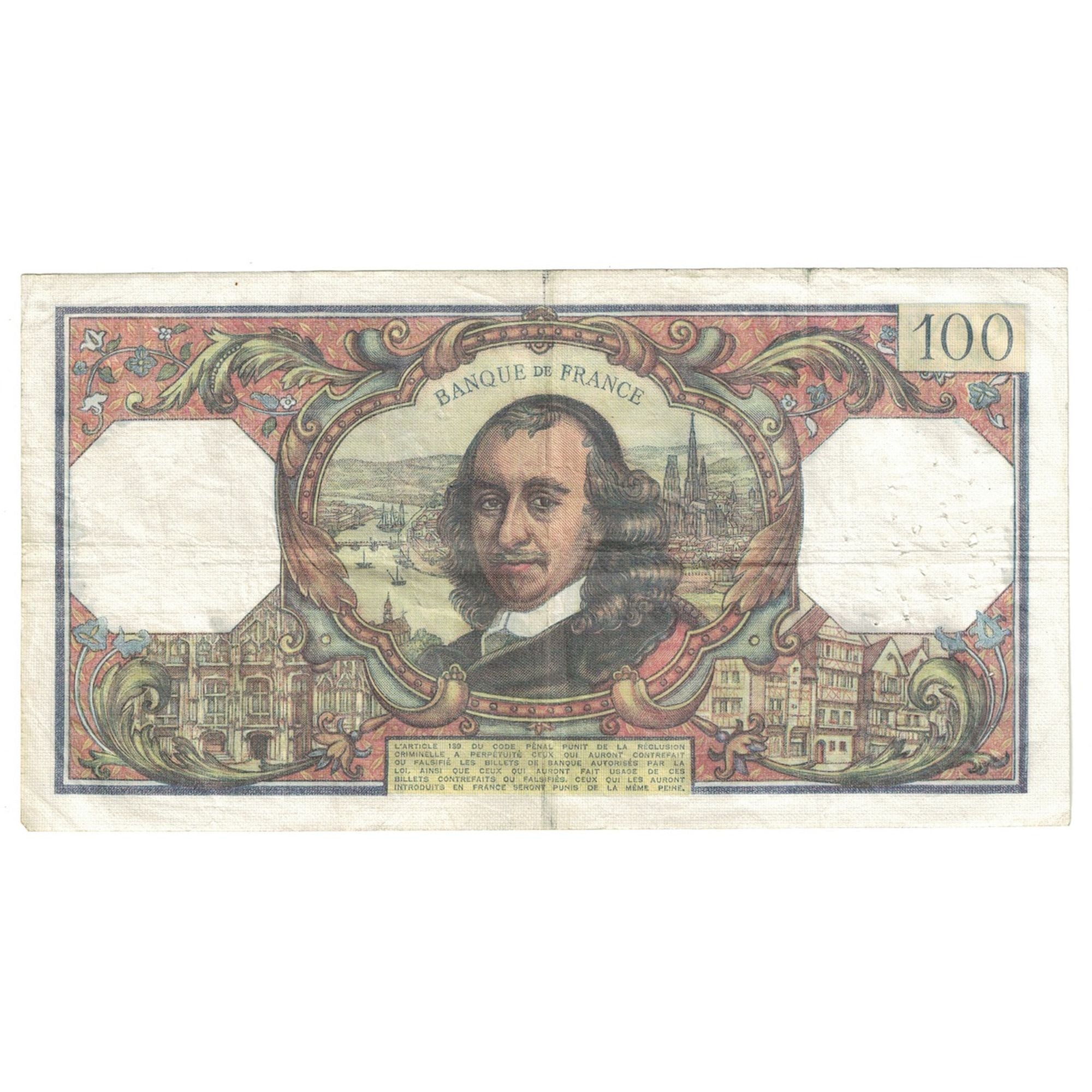 Francia, 100 Francs, Corneille, 1976, C.974, MB+, Fayette:65.53, KM:149f