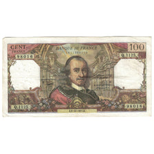 França, 100 Francs, Corneille, 1977, Q.1125, VF(30-35), Fayette:65.60, KM:149f
