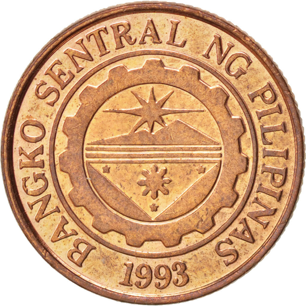 Philippines, 10 Sentimos, 1995, MS(63), Copper Plated Steel, KM:270.1