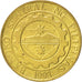 Coin, Philippines, 25 Sentimos, 1995, MS(63), Brass, KM:271