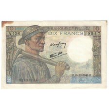 França, 10 Francs, Mineur, 1946, A.126, AU(50-53), Fayette:8.16, KM:99e