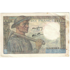 França, 10 Francs, Mineur, 1946, A.126, AU(50-53), Fayette:8.16, KM:99e