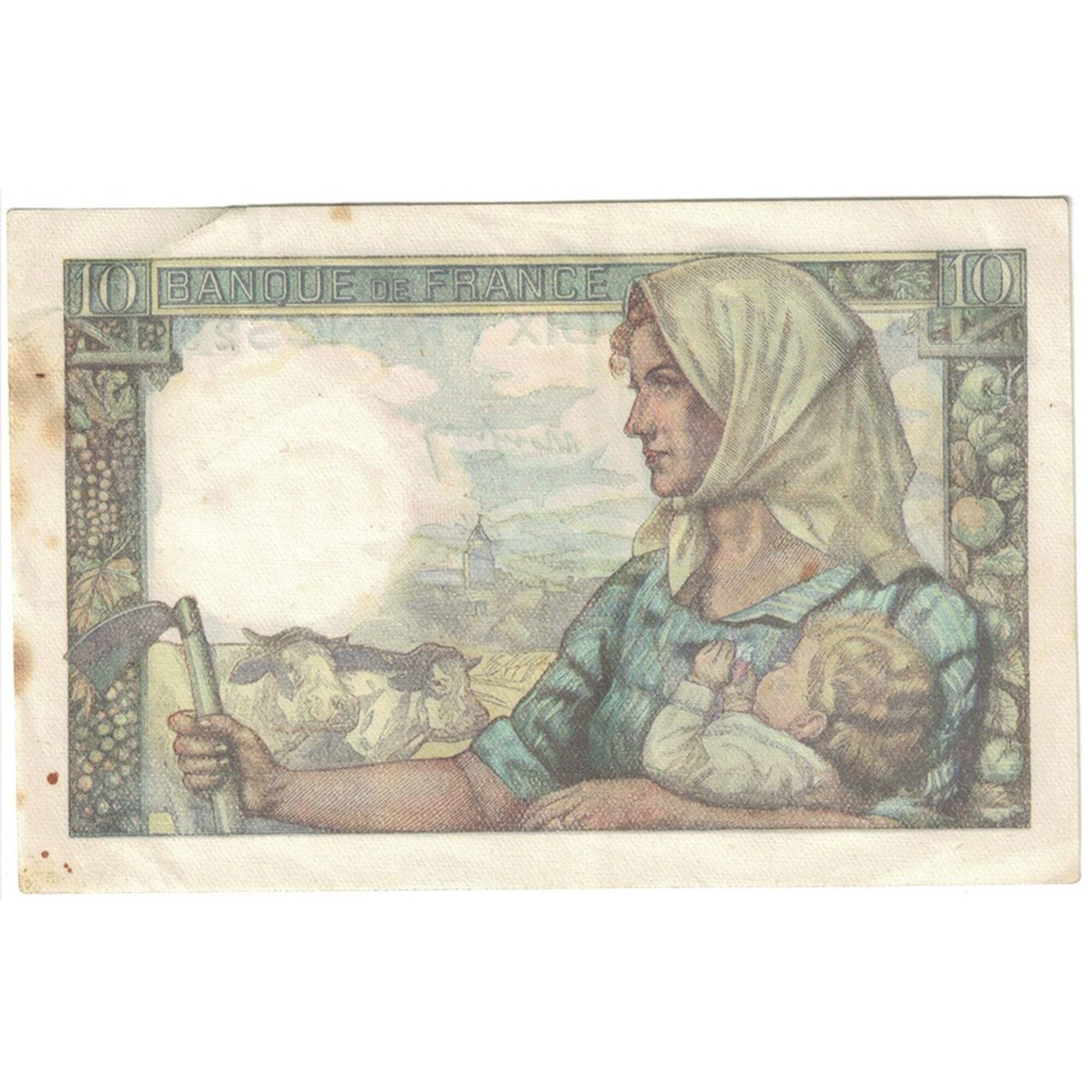 Francja, 10 Francs, Mineur, 1946, A.126, AU(50-53), Fayette:8.16, KM:99e