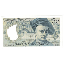 França, 50 Francs, Quentin de La Tour, 1991, F.63, UNC(64), Fayette:67.17