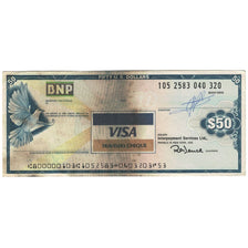 Billet, États-Unis, 50 Dollars, 1987, TRAVELERS CHEQUE PAYABLE IN NEW-YORK, TB+