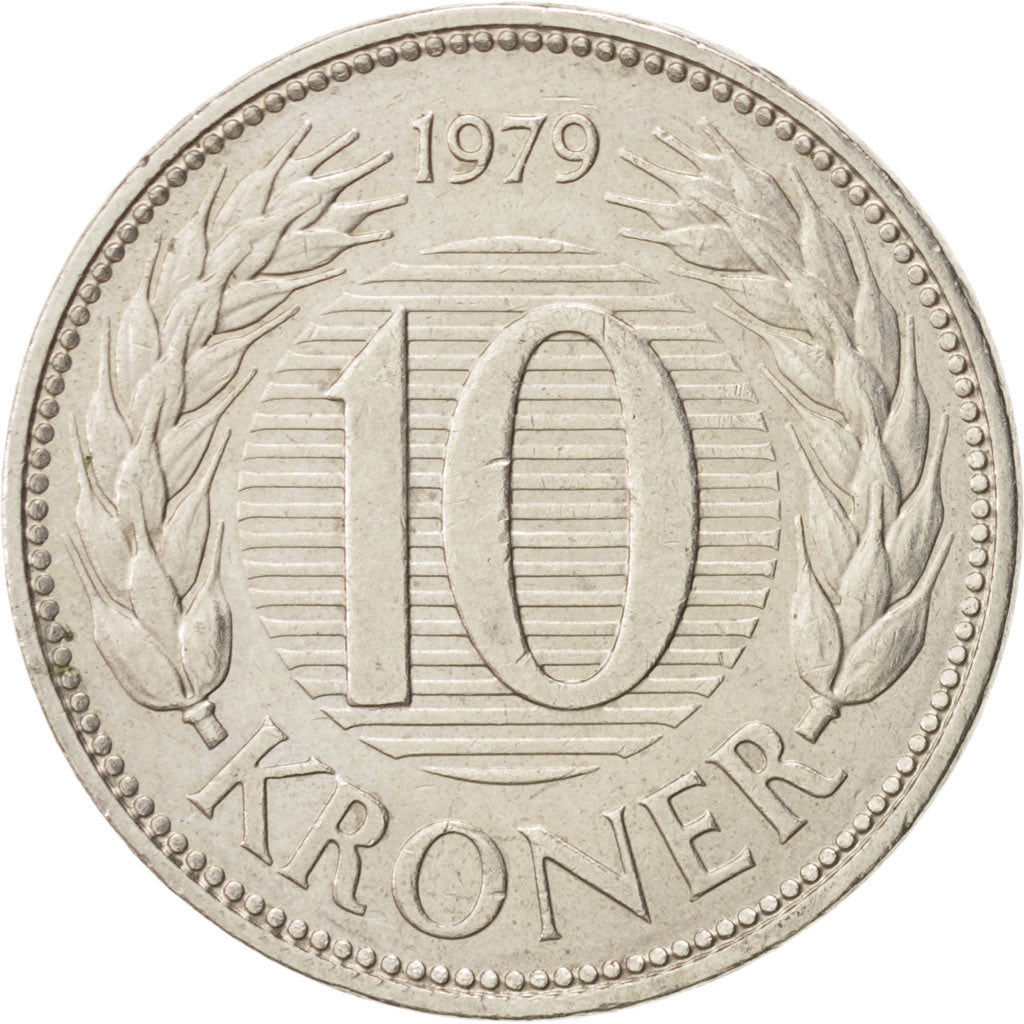 Monnaie, Danemark, Margrethe II, 10 Kroner, 1979, Copenhagen, SUP