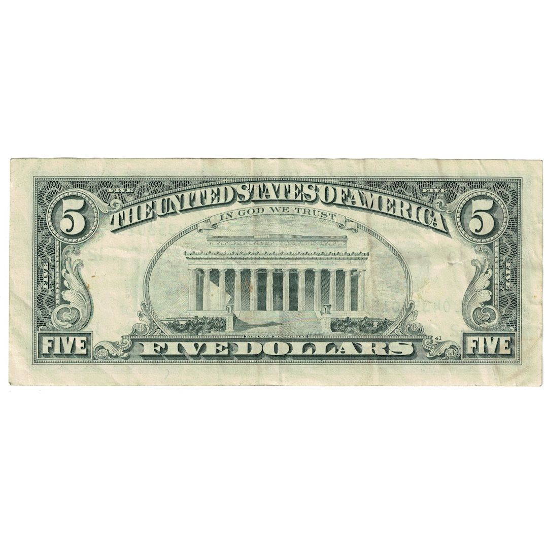 Banknote, United States, Five Dollars, 1988A, San Francisco, KM:3860G, EF(40-45)