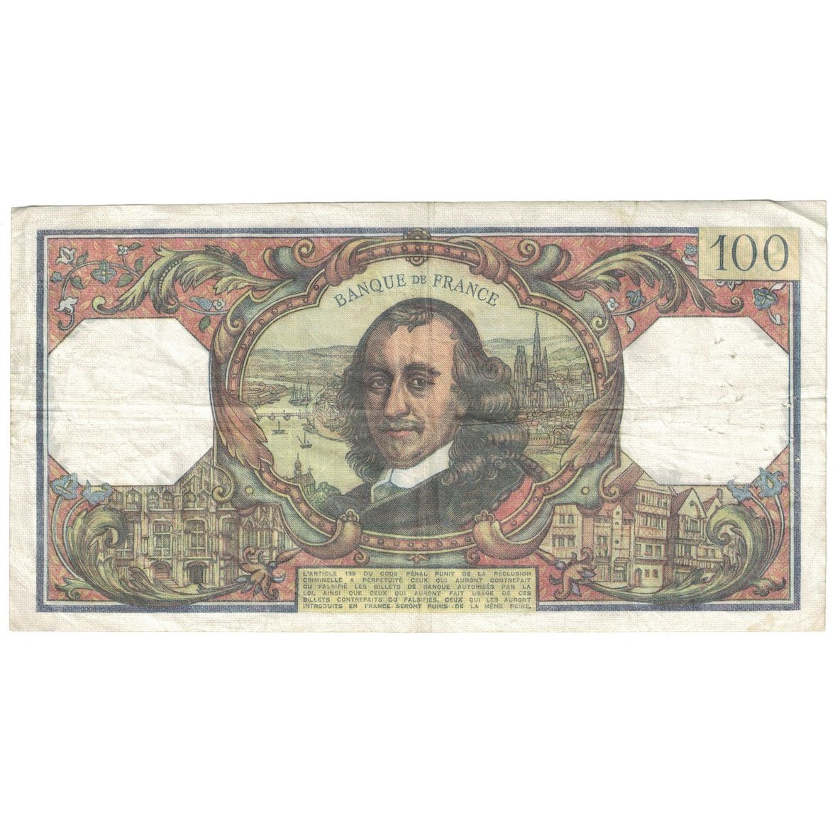 Francja, 100 Francs, Corneille, 1977, W.1085, VF(30-35), Fayette:65.58, KM:149f