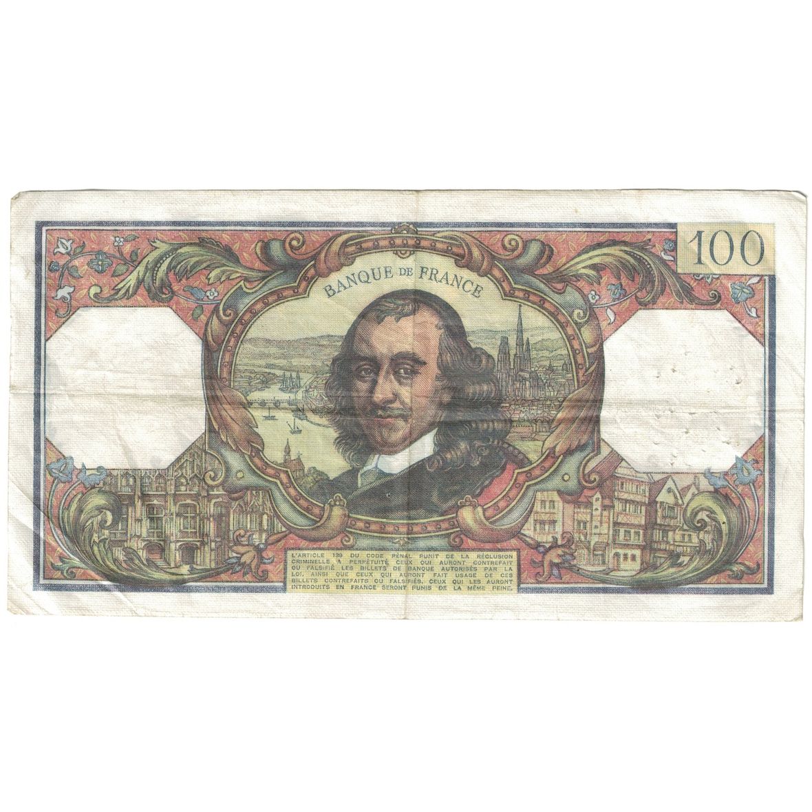Francia, 100 Francs, Corneille, 1977, L.1109, MB+, Fayette:65.59, KM:149f