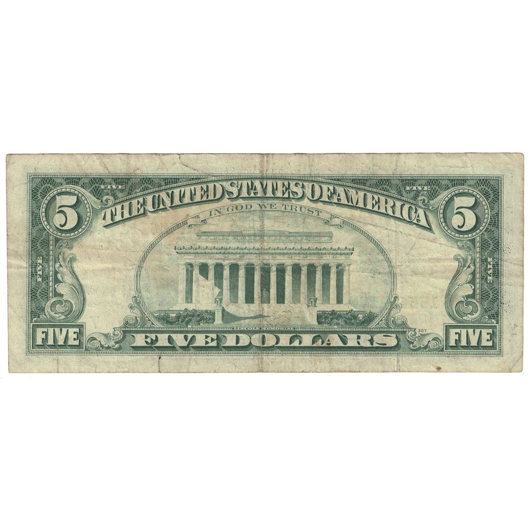 Banknote, United States, Five Dollars, 1977, Chicago, KM:1942, VF(30-35)