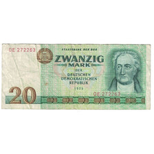 Billet, République démocratique allemande, 20 Mark, 1975, KM:29a, TTB