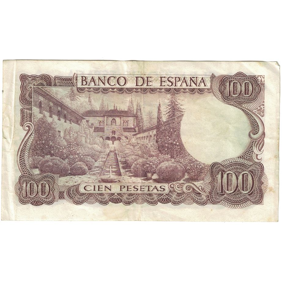 Billet, Espagne, 100 Pesetas, 1970, 1970-11-17, KM:152a, TTB