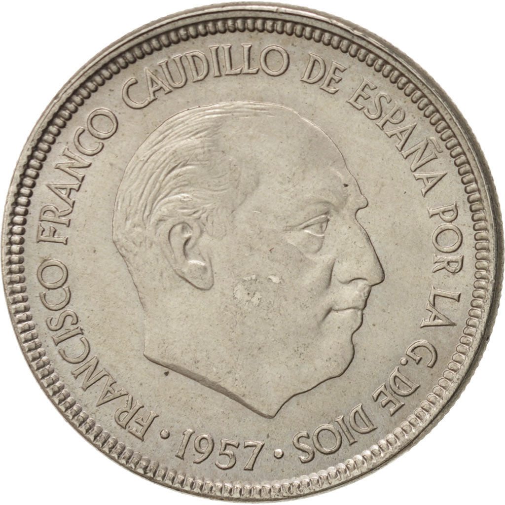 Spagna, Caudillo and regent, 5 Pesetas, 1965, SPL-, Rame-nichel, KM:786
