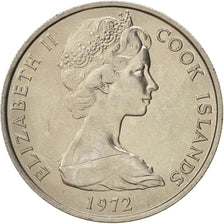 Cook Islands, Elizabeth II, 10 Cents, 1972, Franklin Mint, MS(63), Copper-nickel