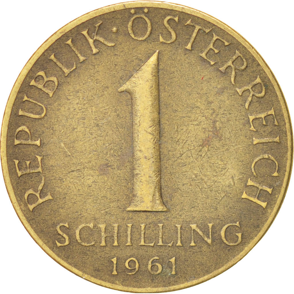 Coin, Austria, Schilling, 1961, EF(40-45), Aluminum-Bronze, KM:2886
