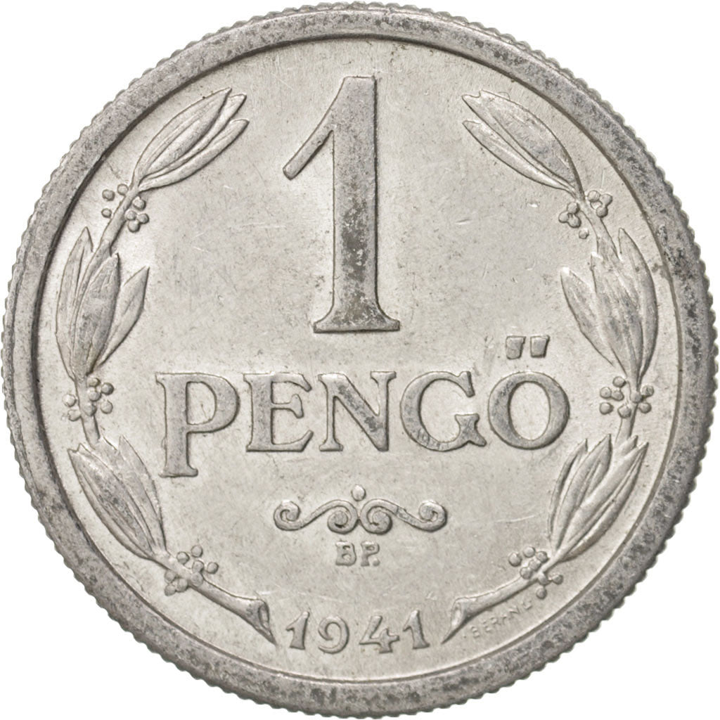 Hungary, Pengo, 1941, AU(50-53), Aluminum, KM:521
