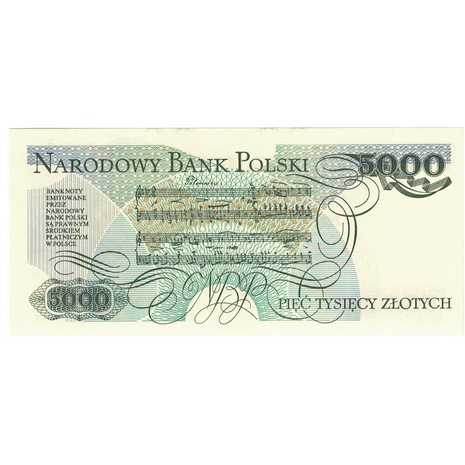 Billet, Pologne, 5000 Zlotych, 1988, 1988-12-01, KM:150c, NEUF