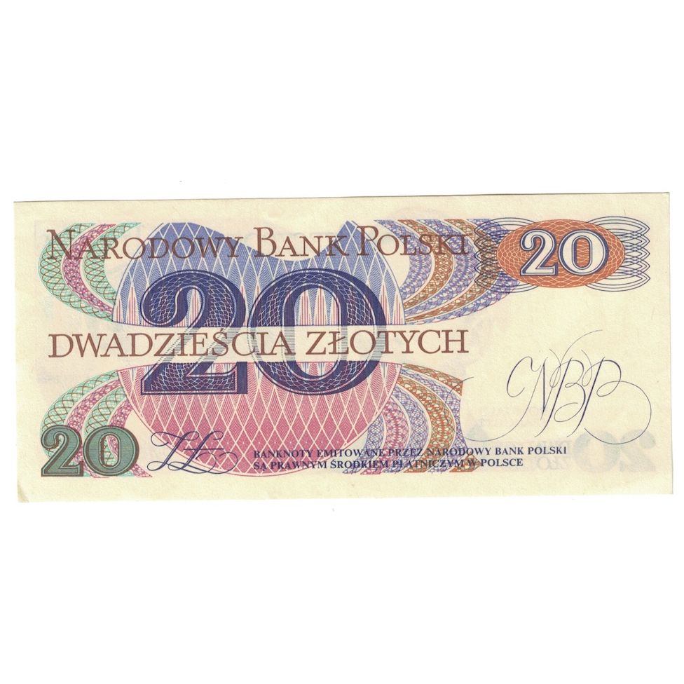Banknot, Polska, 20 Zlotych, 1982, 1982-06-01, KM:149a, UNC(64)