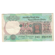 Banknote, India, 5 Rupees, Undated (1975), KM:80l, AU(50-53)