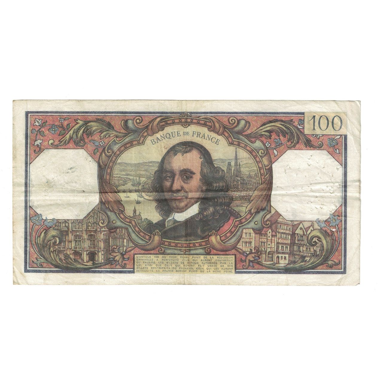Francia, 100 Francs, Corneille, 1972, M.614, BC+, Fayette:65.38, KM:149d
