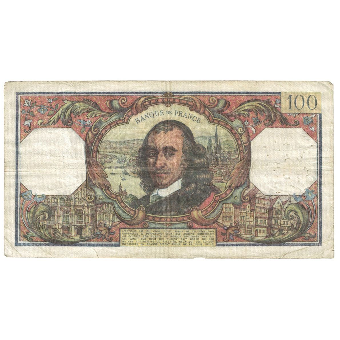 Francia, 100 Francs, Corneille, 1975, H.872, MB, Fayette:65.49, KM:149e
