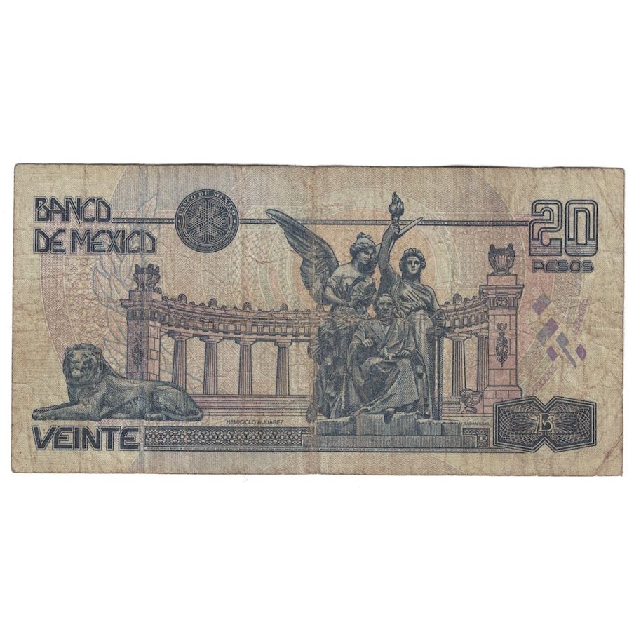 Billet, Mexique, 20 Pesos, 1996, 1996-05-10, KM:106b, TB