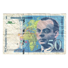 France, 50 Francs, St Exupéry, 1997, F.034, VF(30-35), Fayette:73.04, KM:157Ad