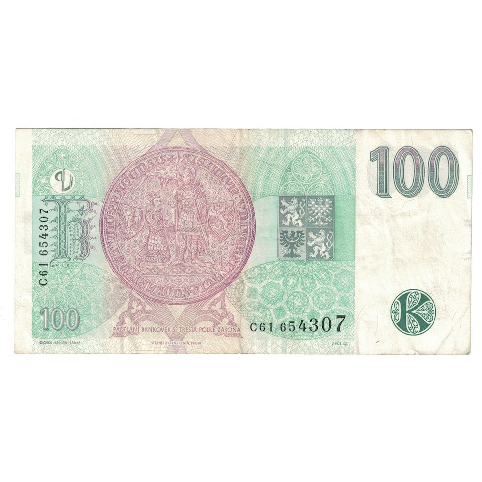 Billet, République Tchèque, 100 Korun, 1997, KM:18, TTB+