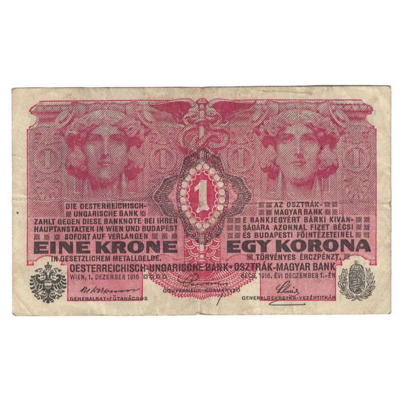 Biljet, Oostenrijk, 1 Krone, Undated (1919), KM:49, TB+