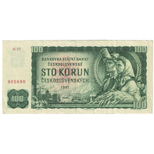 Banknote, Czechoslovakia, 100 Korun, 1961, KM:91c, AU(50-53)