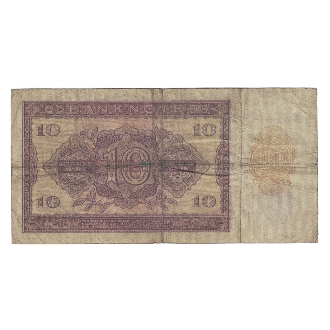 Banknote, Germany - Democratic Republic, 10 Deutsche Mark, 1955, KM:18a