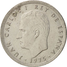 Spain, Juan Carlos I, 5 Pesetas, 1975, MS(63), Copper-nickel, KM:807