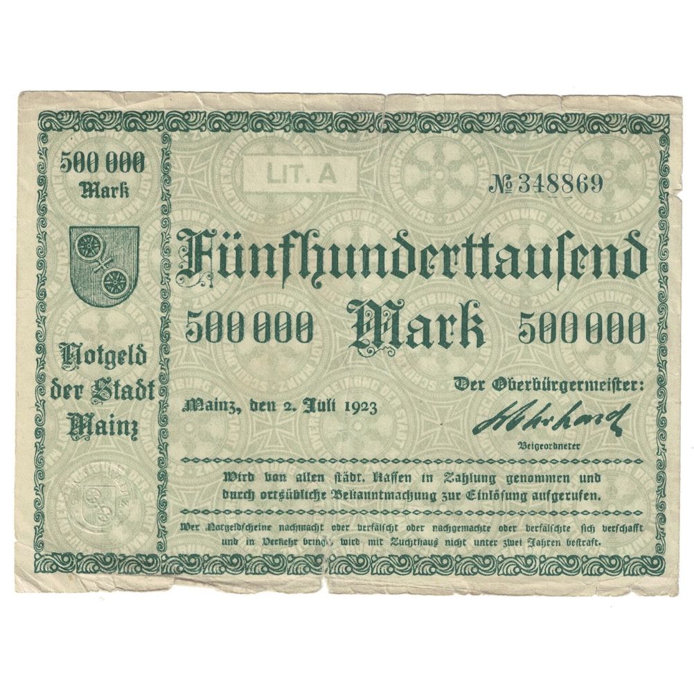 Billet, Allemagne, 500000 Mark, 1923, 1923-07-02, TB+