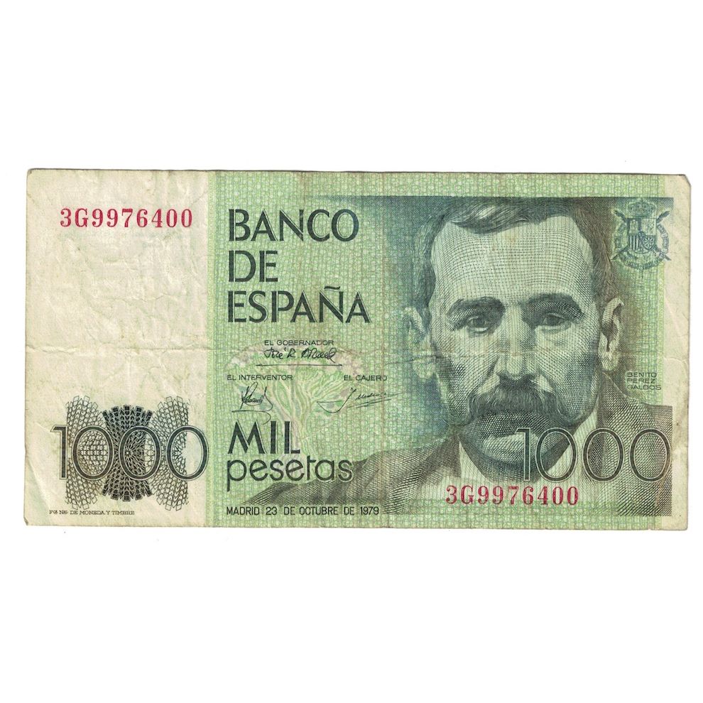 Banknot, Hiszpania, 1000 Pesetas, 1979, 1979-10-23, KM:158, VF(30-35)