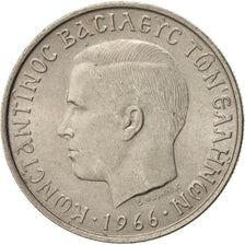 Greece, Constantine II, 2 Drachmai, 1966, AU(55-58), Copper-nickel, KM:90