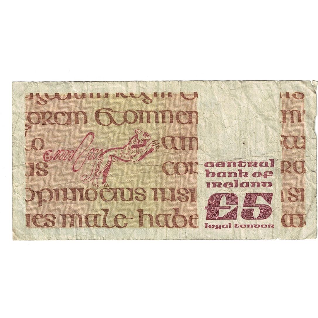 Banknote, Ireland - Republic, 5 Pounds, 1986, 1986-10-21, KM:71d, VF(30-35)
