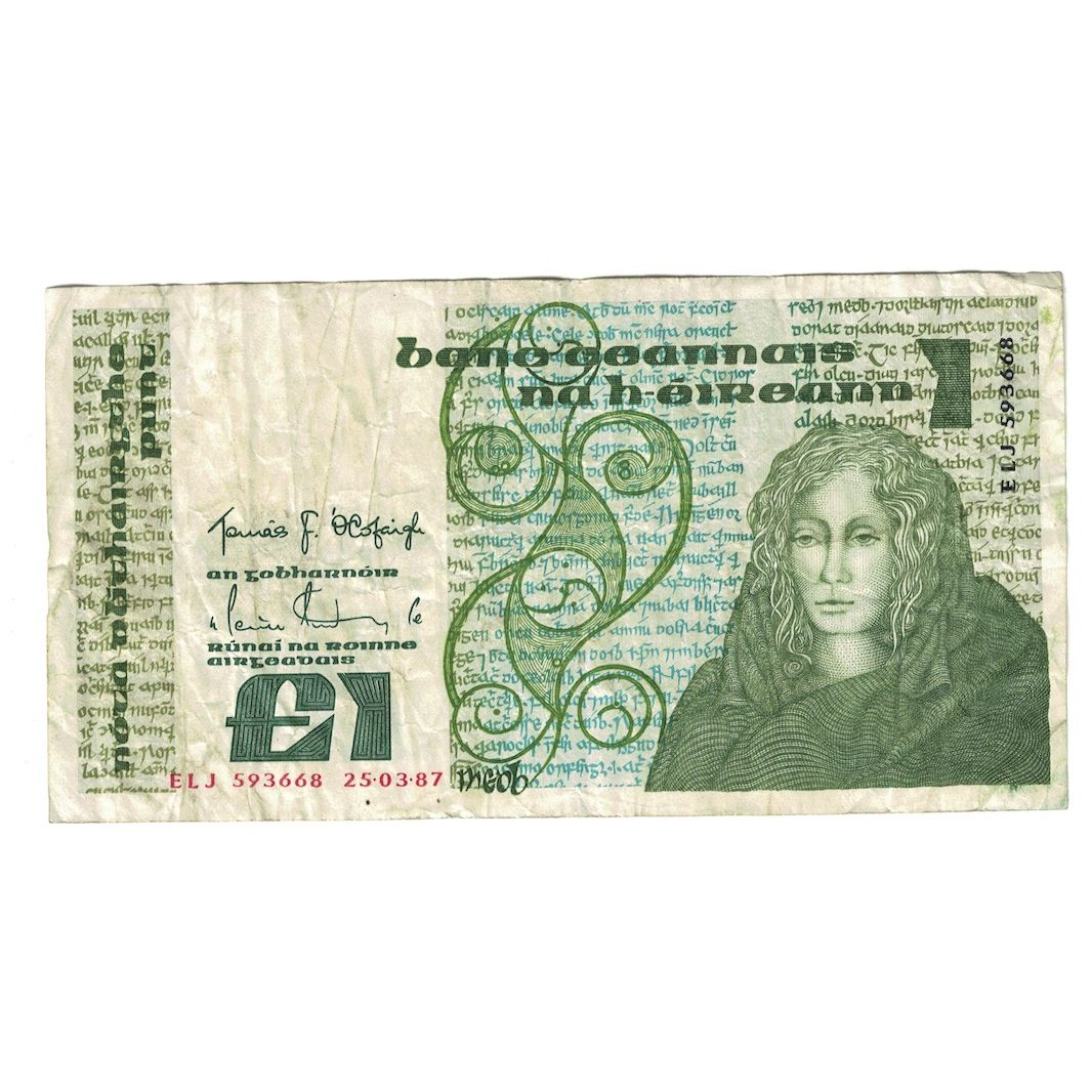 Banknote, Ireland - Republic, 1 Pound, 1987, 1987-03-25, KM:70c, VF(30-35)