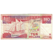 Billet, Singapour, 10 Dollars, Undated (1988), KM:20, TTB