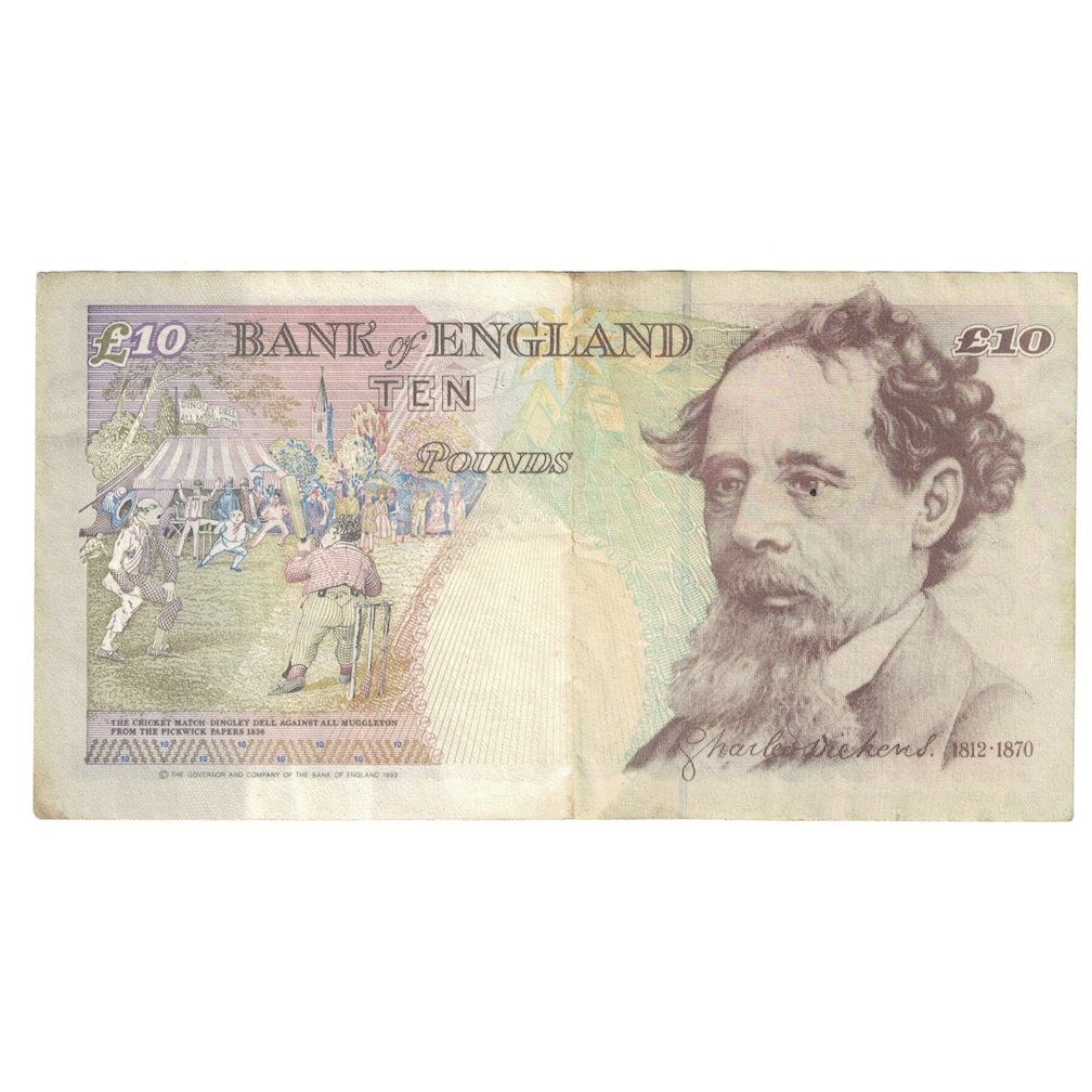 Banknote, Great Britain, 10 Pounds, 1993-1998, KM:386a, EF(40-45)