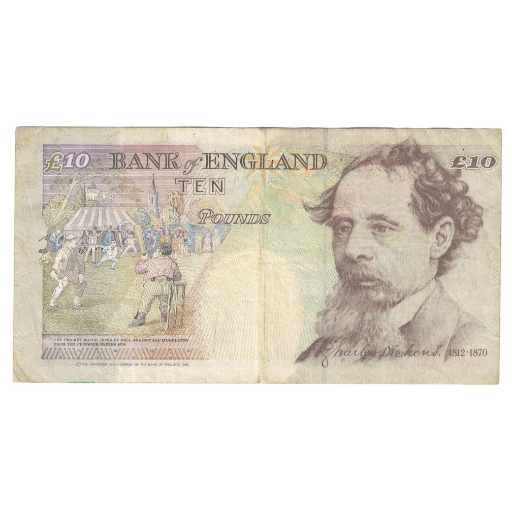Banknote, Great Britain, 10 Pounds, 1993-1998, KM:386a, EF(40-45)